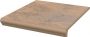 Semir Beige ступень простая с носиком структурированная 30x33