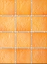 1145 Юката оранжевый полотно 30х40 из 12 частей 9,9х9,9