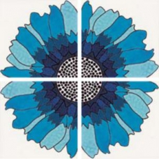 Pannello Daisy Blu