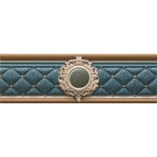Cenefa Bellini Blue Roseton 8 x 25