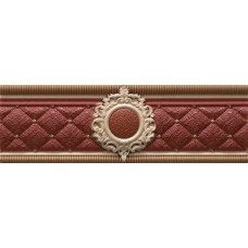 Cenefa Bellini Red Roseton 8 x 25