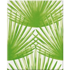34071 Декор пальмовые листья на белом фоне 25х33